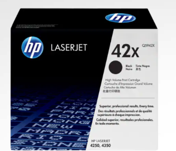 HP 42X High Yield Black Original LaserJet Toner Cartridge - Q5942X