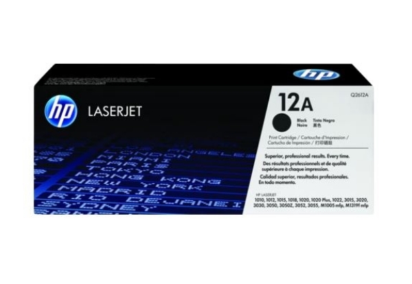 HP 12A Black Original Laserjet Toner Cartridge - Q2612A