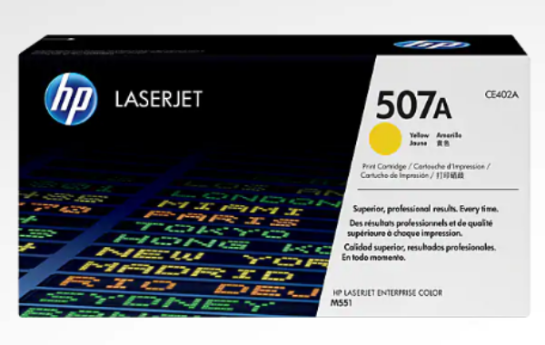 HP 507A Yellow LaserJet Toner Cartridge - CE402A