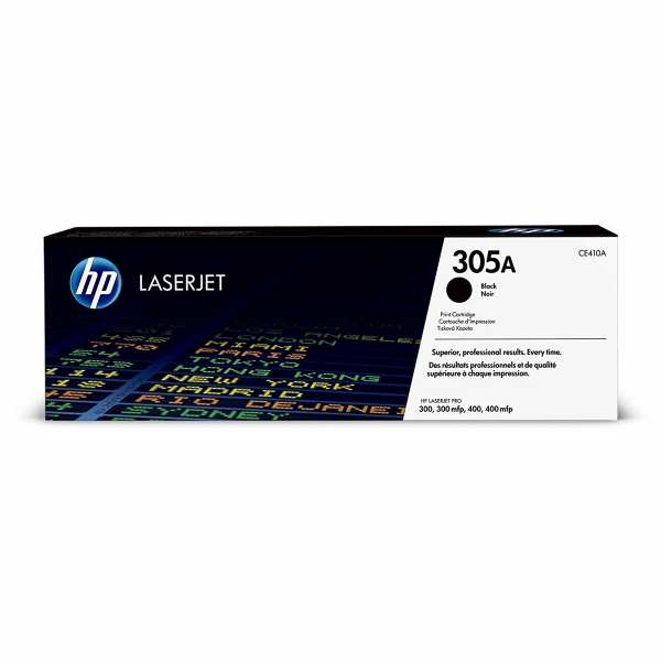 HP 305A Black Original LaserJet Toner Cartridge - CE410A