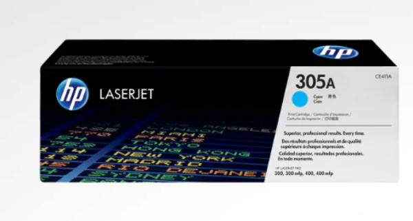 HP 305A Cyan Original LaserJet Toner Cartridge - CE411A