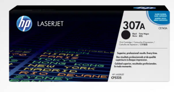 HP 307A Black LaserJet Toner Cartridge - CE740A