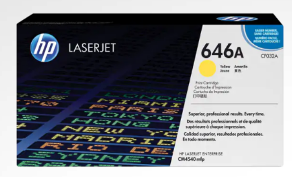 HP 646A Yellow LaserJet Toner Cartridge - CF032A