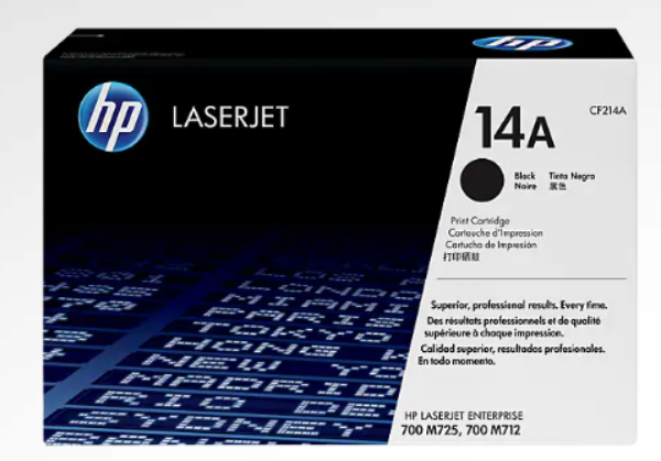 HP 14A Black Original LaserJet Toner Cartridge - CF214A