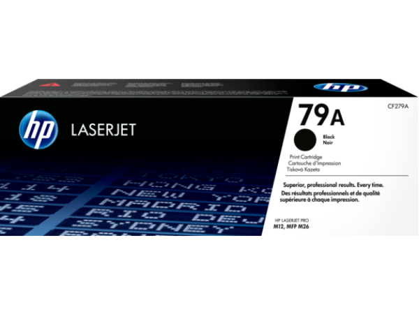 HP 79A Black Original LaserJet Toner Cartridge for HP LaserJet Pro M12a, M12w, MFP M26a, MFP M26nw - CF279A