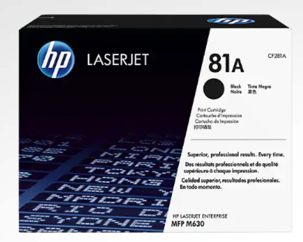 HP 81A Black Original LaserJet Toner Cartridge - CF281A