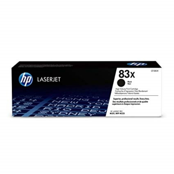 HP 83X High Yield Black Original LaserJet Toner Cartridge - CF283X