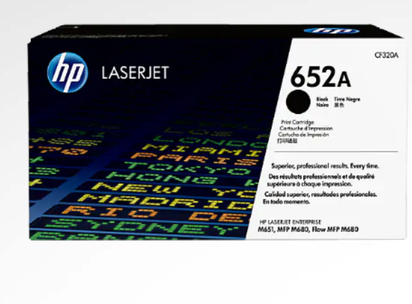 HP 652A Black Original LaserJet Toner Cartridge - CF320A