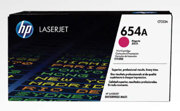 HP 654A Magenta Original LaserJet Toner Cartridge - CF333A
