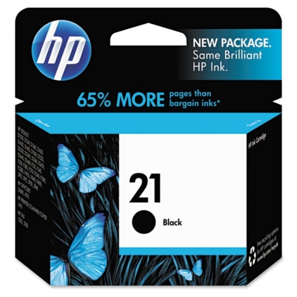 HP 21 Black Inkjet Print Cartridge (C9351AN)