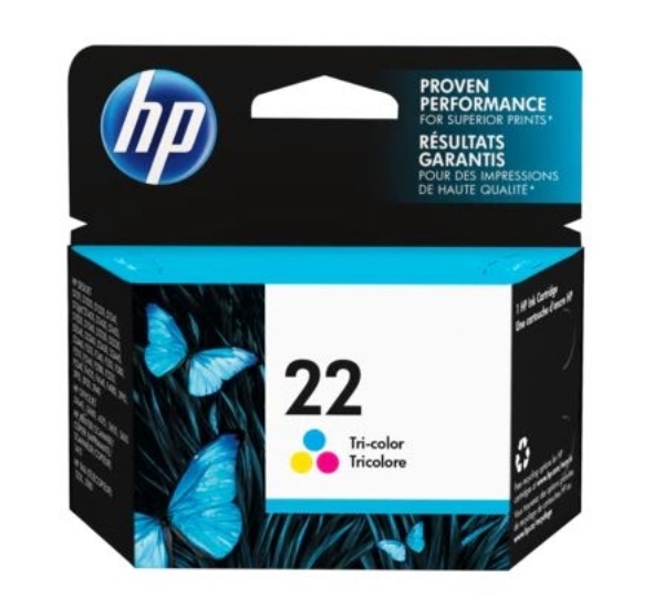 HP 22 Tri-color Inkjet Print Cartridge - C9352AN