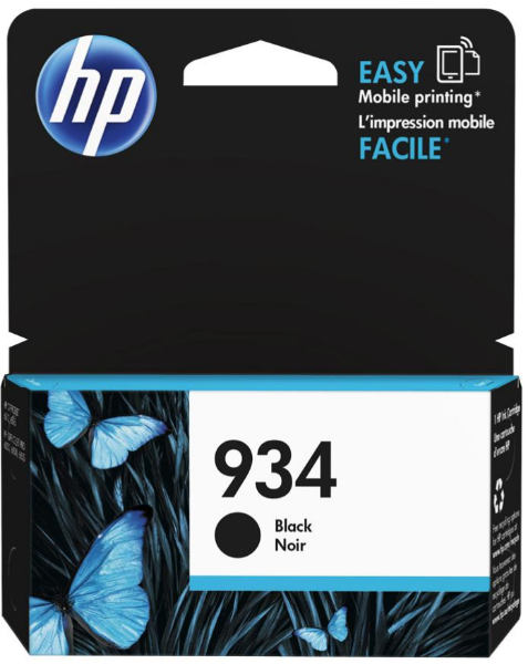 HP 934 Black Original Ink Cartridge for HP Officejet Pro 6230, 6830 - C2P19AN