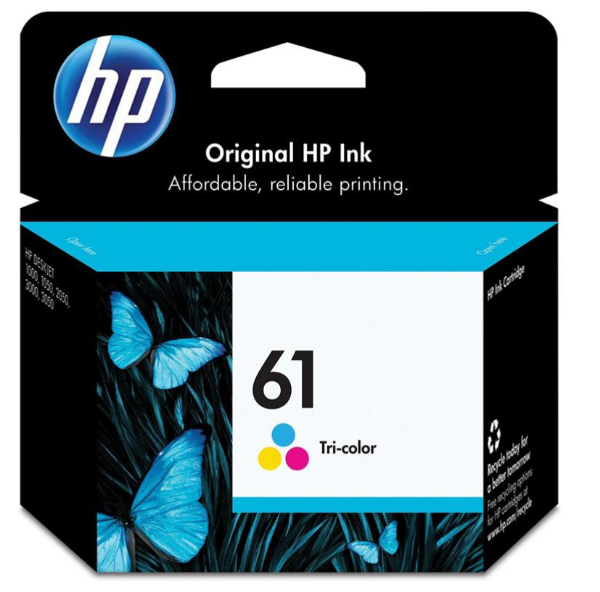HP 61 Tri-color Original Ink Cartridge - CH562WN