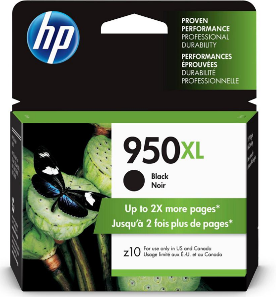 HP 950XL High Yield Black Original Ink Cartridge - CN045AN