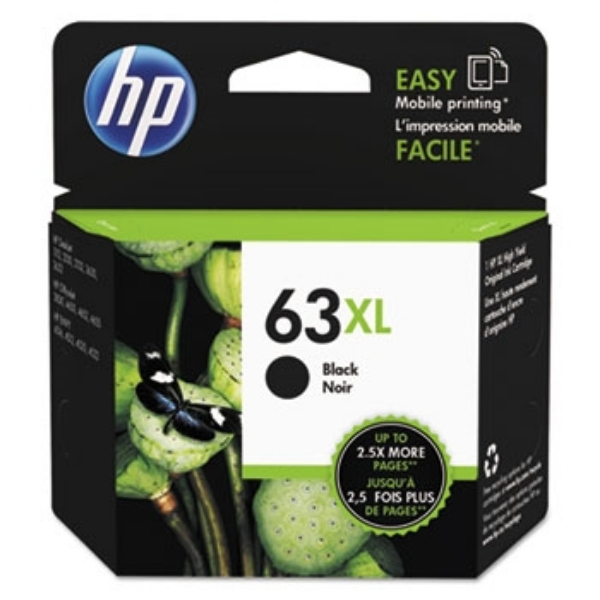 HP 63 XL High Yield Black Ink Cartridge - F6U64AN
