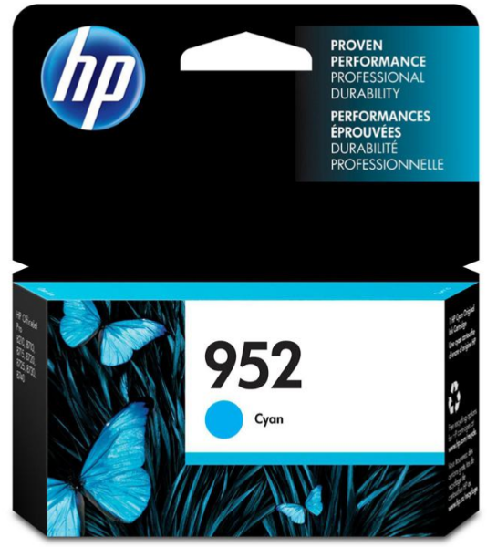 HP 952 Cyan Original Ink Cartridge - L0S49AN