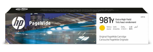 HP 981Y Extra High Yield Yellow Original PageWide Ink Cartridge