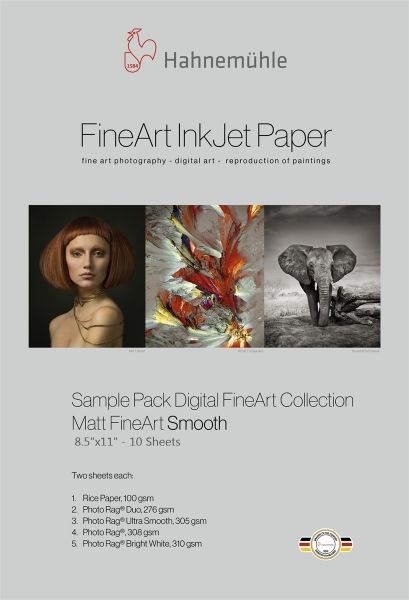 Hahnemühle Matt FineArt Smooth Sample Pack 8.5"x11" 10 Sheets