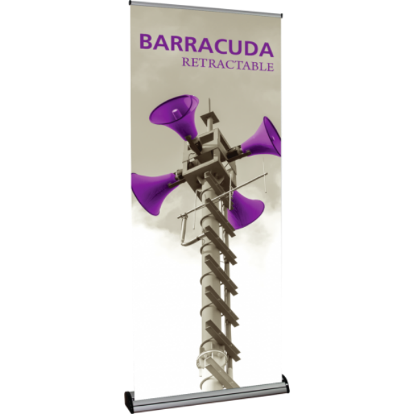 Orbus Barracuda 800 31.5" Retractable Banner Stand (SIlver)