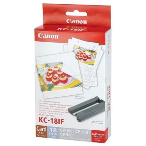 Canon KC-18IF Label Set (18 sheets) and Black/Color Ink