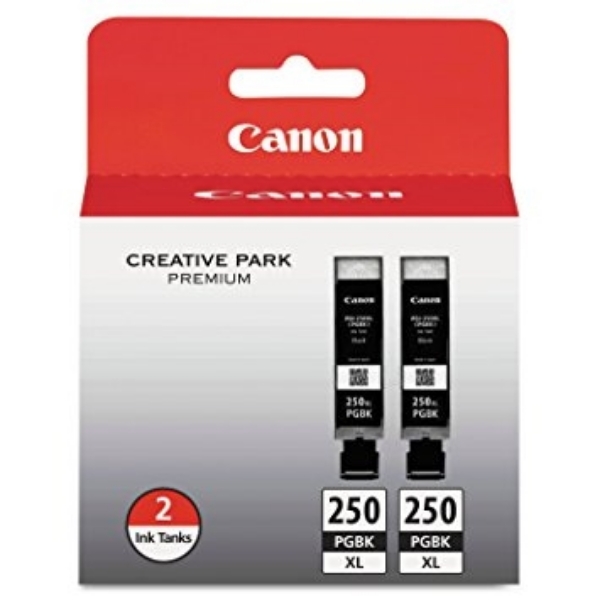 Canon PGI-250 Pigment Black XL Twin Ink Pack - 6432B004
