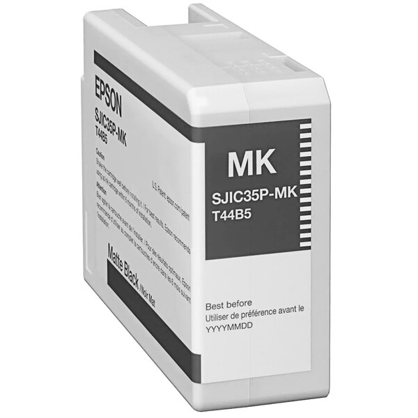 Epson SJIC35P K Black Ink Cartridge for ColorWorks C6000/C6500 (Matte) C13T44B520	