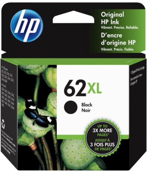 HP 62XL High Yield Black Original Ink Cartridge - C2P05AN		