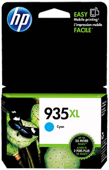 HP 935XL, (C2P24AN) High-Yield Cyan Original Ink Cartridge HP 935XL, (C2P24AN) High-Yield Cyan Original Ink Cartridge