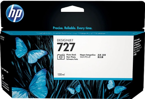 HP 727 130-ml Photo Black DesignJet Ink Cartridge 130ml for HP T920, T1500 - B3P23A