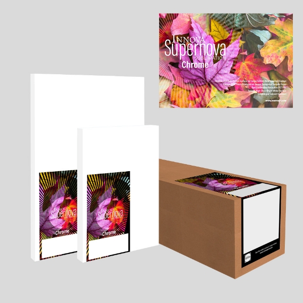 Innova ISN-160 Supernova Chrome 280gsm Dye-Sublimation Receptive PET Film 8.5x11" 50 Sheets