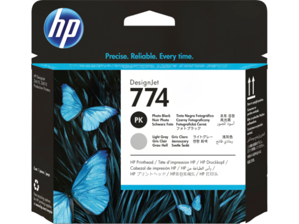 HP 774 Photo Black/Light Gray DesignJet Printhead for HP DesignJet Z6610, Z6810 - P2W00A	
