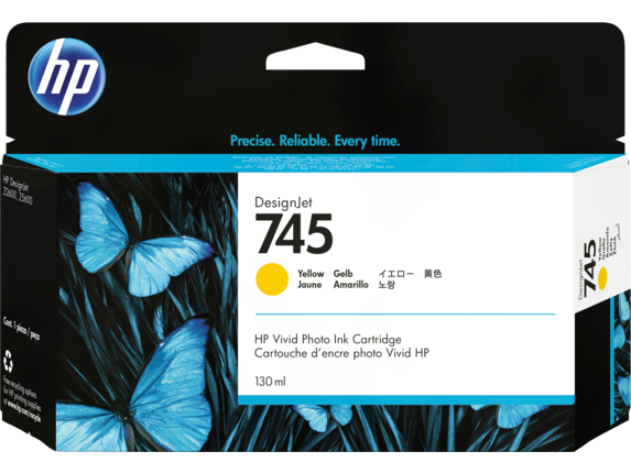 HP 745, (F9J96A) Yellow Original Ink Cartridge HP 745, (F9J96A) Yellow Original Ink Cartridge