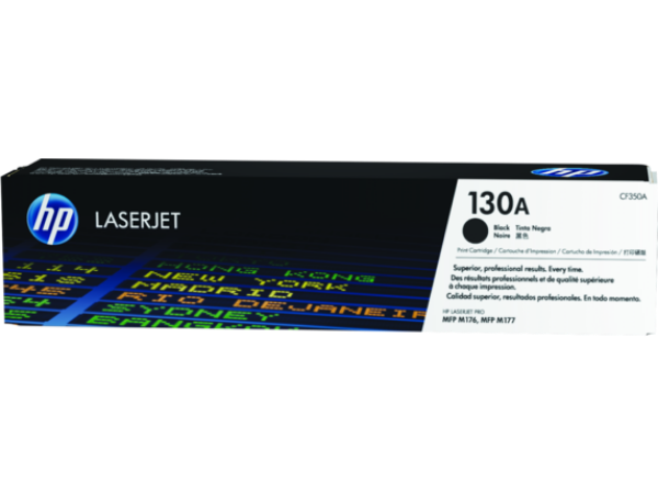 HP 130A Black Original LaserJet Toner Cartridge - CF350A