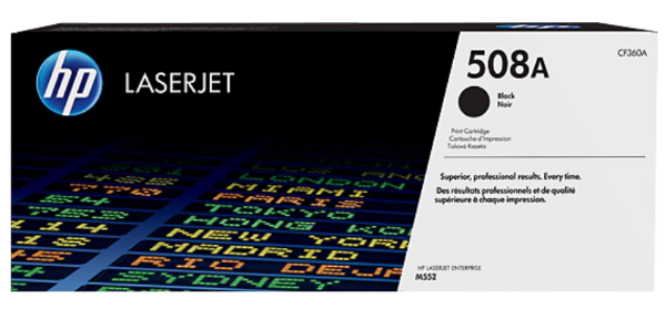 HP 508A Black Original LaserJet Toner Cartridge - CF360A	