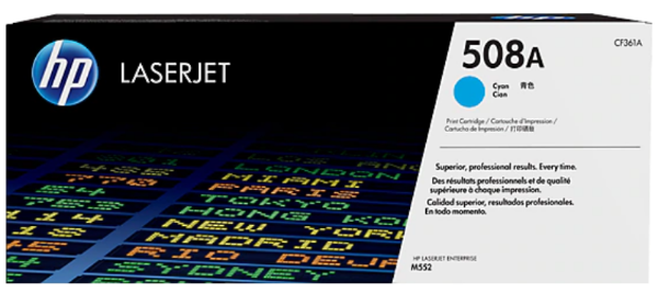 HP 508A Cyan Original LaserJet Toner Cartridge - CF361A	