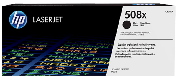 HP 508X High Yield Black Original LaserJet Toner Cartridge - CF360X		