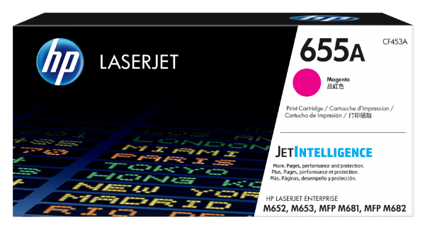 HP 655A Magenta Original LaserJet Toner Cartridge - CF453A	