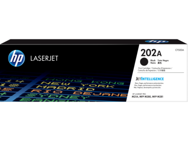 HP 202A Black LaserJet Toner Cartridge - CF500A	