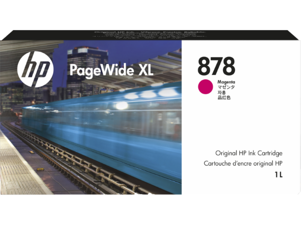 HP 878 Magenta PageWide XL Ink Cartridge - 1L
