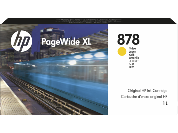 HP 878 Yellow PageWide XL Ink Cartridge - 1L	