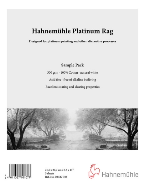 Hahnemühle Platinum Rag 300gsm Sample Pack 8.5"x11" 5 Sheets
