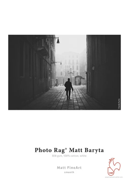 Hahnemühle Photo Rag® Matt Baryta 308gsm 11"x17" 25 sheets