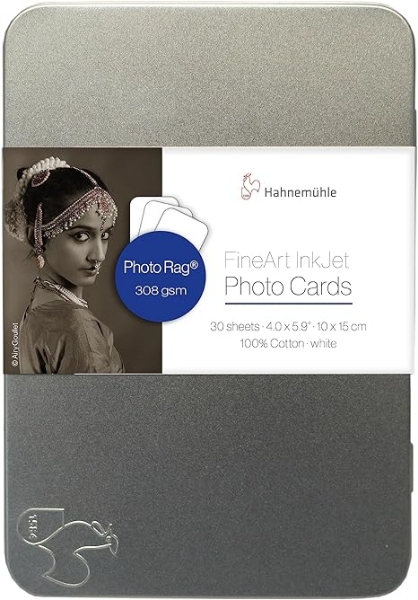 Hahnemühle Photo Rag® 308gsm Fine Art Photo Cards 4"x6" 30 Sheets	