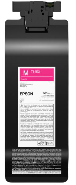 EPSON UltraChrome DG2 Magenta Ink (800 mL) for SureColor F2270	