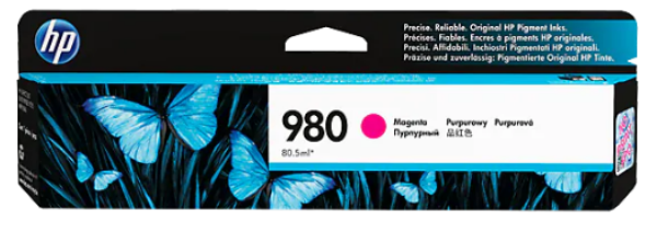 HP 980 Magenta Original Ink Cartridge - D8J08A