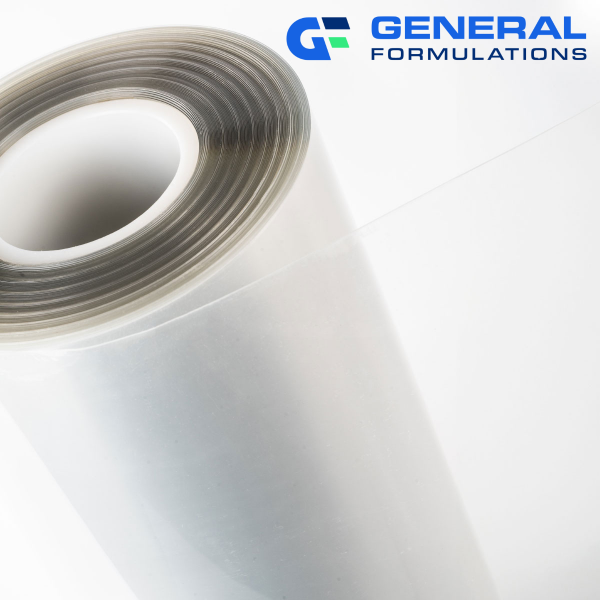 GF 105 2.0 mil High Gloss Optically Clear Polyester Laminate with Optically Clear Permanent Adhesive 31" x 150' Roll