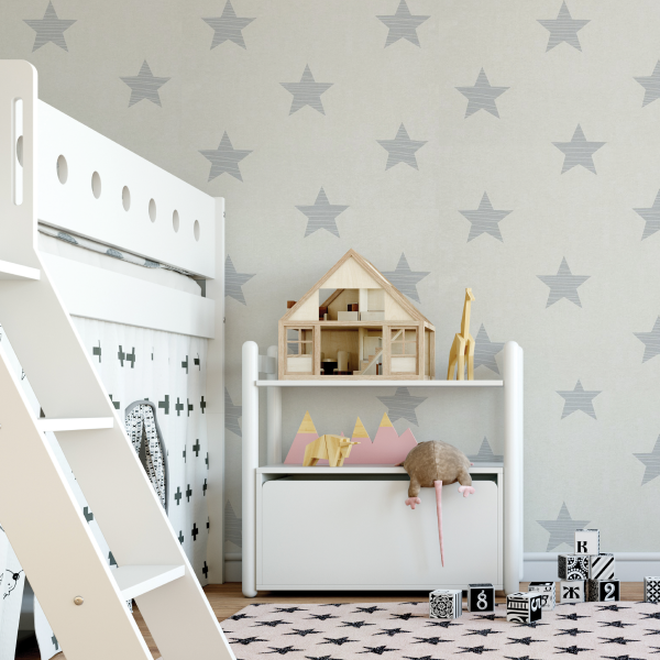 GF 229 WallMark® Canvas 6.0 mil Matte White Embossed Vinyl with Clear Repositionable Wall Adhesive 54"x100' Roll