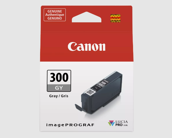 Canon LUCIA PRO PFI 300 Gray Ink Cartridge for imagePROGRAF PRO 300	