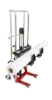 PLASTGrommet Compact Lifter - Media Roll Lifter -w/ Hydraulic Foot Pump