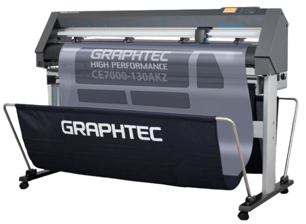 GRAPHTEC CE7000-130AKZ 50" Wide "E-Class" Cutter with stand, basket, 2 antistatic strings, 4 magnets, 2 tint